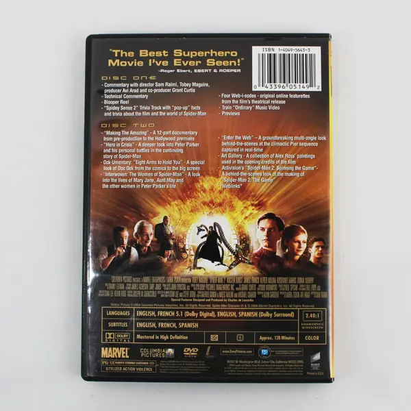 Spider-Man 2 DVD 2-Disc Widescreen Special Edition 2004, #05149 