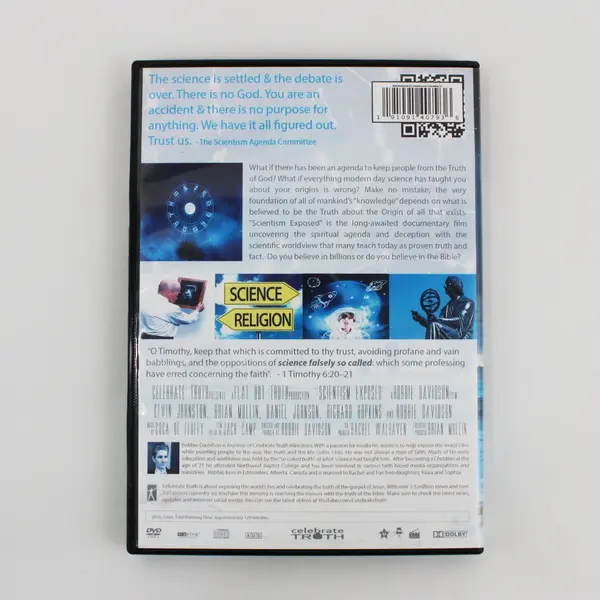 Celebrate Truth Scientism Exposed DVD 2016 Robbie Davidson