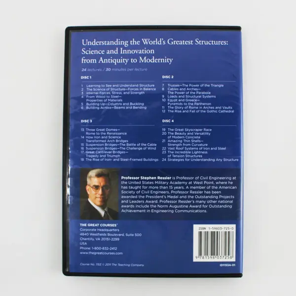 The Great Courses: Understanding the World's Greatest Structures 4 DVD Set