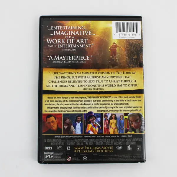 The Pilgrim's Progress DVD Animated Christian Movie 2019, #501858D 