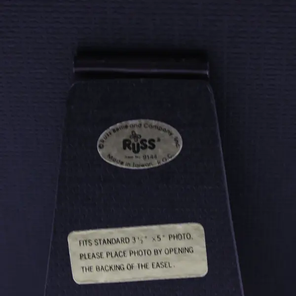 Vintage Russ White Porcelain Bell Picture Frame #9144