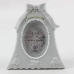 Russ White Porcelain Bell 45th Anniversary Picture Frame