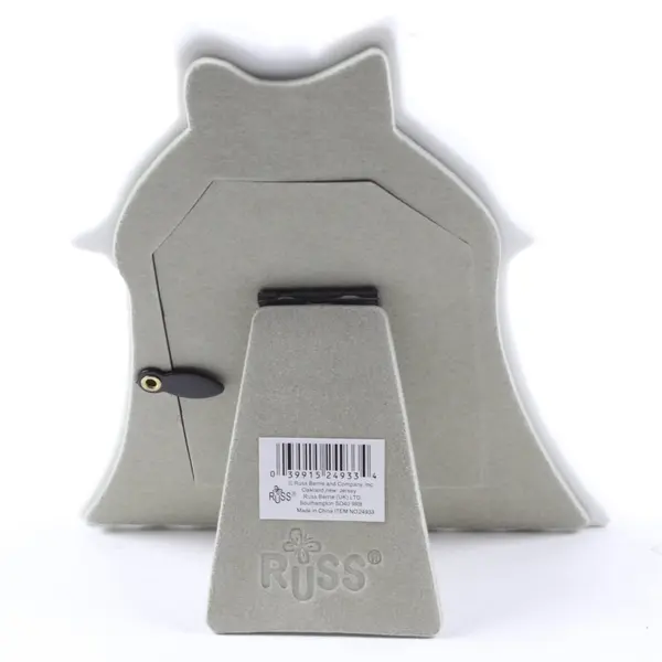 Russ White Porcelain 5th Anniversary Bell-Shaped Picture Frame 3x4 #24933