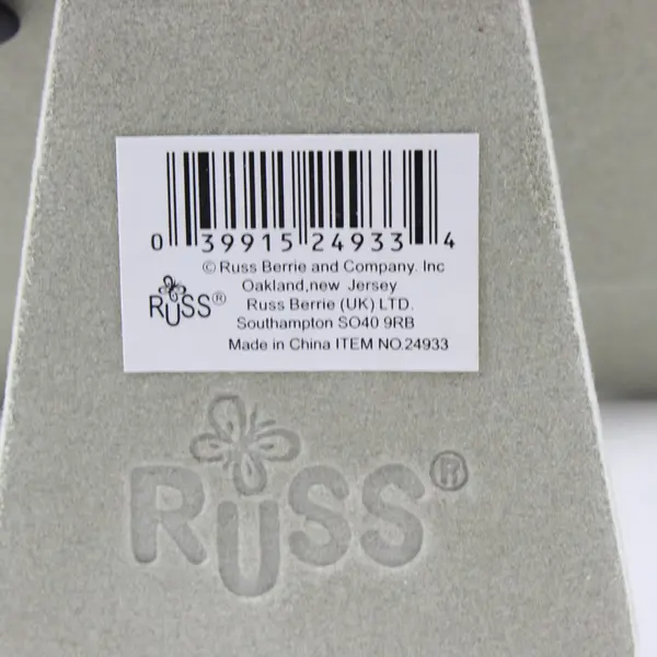 Russ White Porcelain 5th Anniversary Bell-Shaped Picture Frame 3x4 #24933
