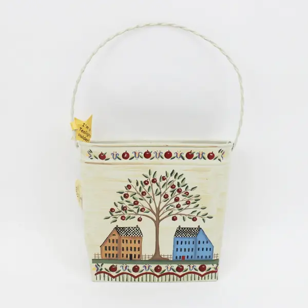 Crazy Mountain Cream Metal Hanging Tealight Holder Tree Buildings