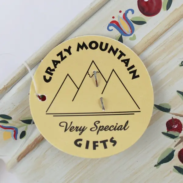 Crazy Mountain Cream Metal Hanging Tealight Holder Tree Buildings