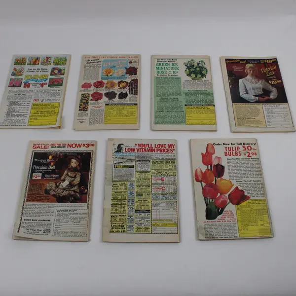 Lot of 7 Vintage Workbasket and Home Arts Magazines 1985 & 1986