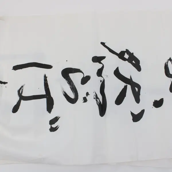 Japanese Calligraphy Shodo Banner 100 x 15 in