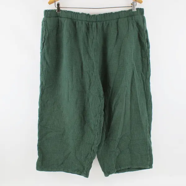 Jessica Simpson Women's Green Cropped Pull-On Shorts XXL