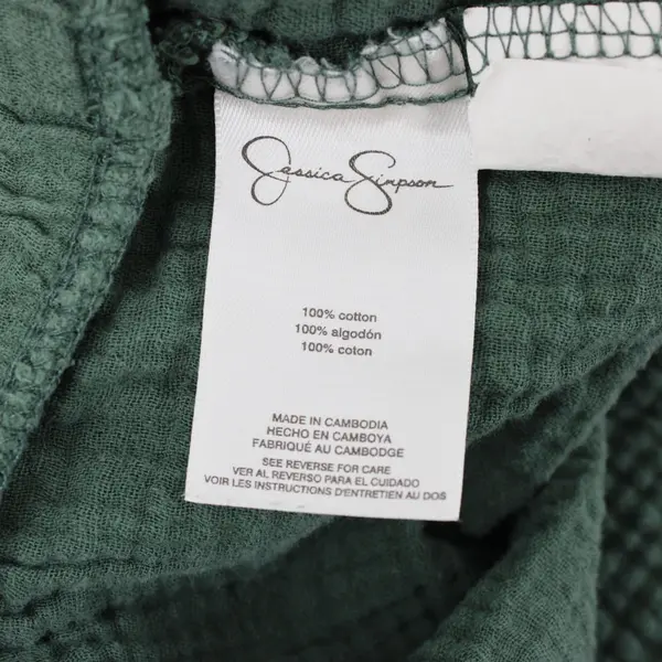 Jessica Simpson Women's Green Cropped Pull-On Shorts XXL