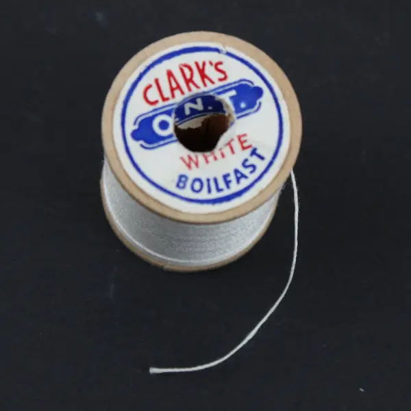 Lot of 6 White Sewing Thread Spools for Sewing Quilting Crafts