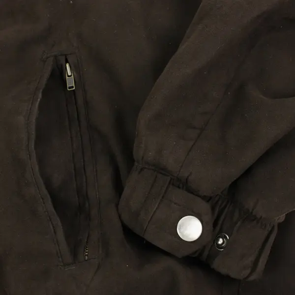 Gary Player Men's XL Dark Brown Faux Suede Jacket Pre-Owned