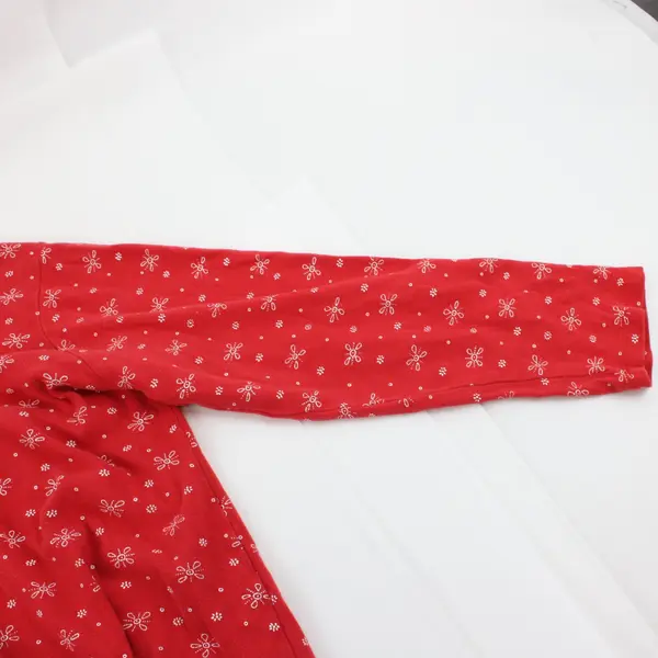 Lands' End Women's Petite XL 18 Red Snowflake Print Nightgown