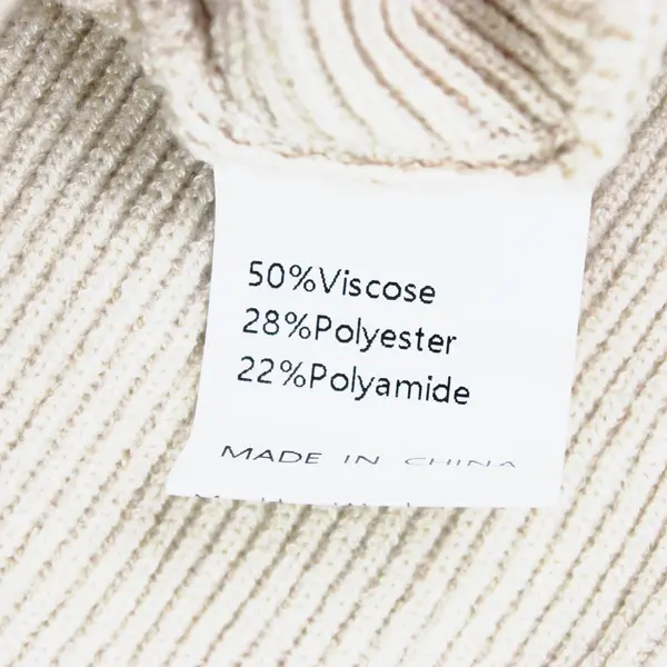 Fashion Women's Beige Knit Dolman Sweater L Relaxed 50% Viscose 28% Poly 22%