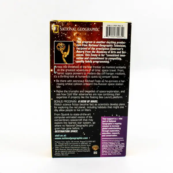 National Geographic Destination Space VHS 2000 Movie Video Cassette