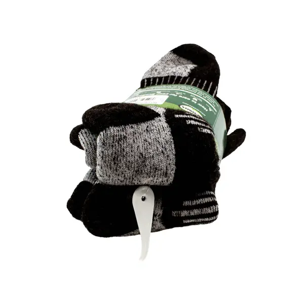 EcoSox Black Crew Outdoor Socks Medium Shoe Size 4-10 Wool Blend 2 Pairs