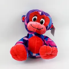 Ideal Toys Direct 10in Colorful Geometric Monkey Plush Stuffed Animal