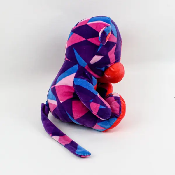 Ideal Toys Direct 10in Colorful Geometric Monkey Plush Stuffed Animal