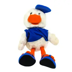 Vintage Suzy's Zoo Jack Quacker Duck Plush White Blue Outfit Cap 16.5"