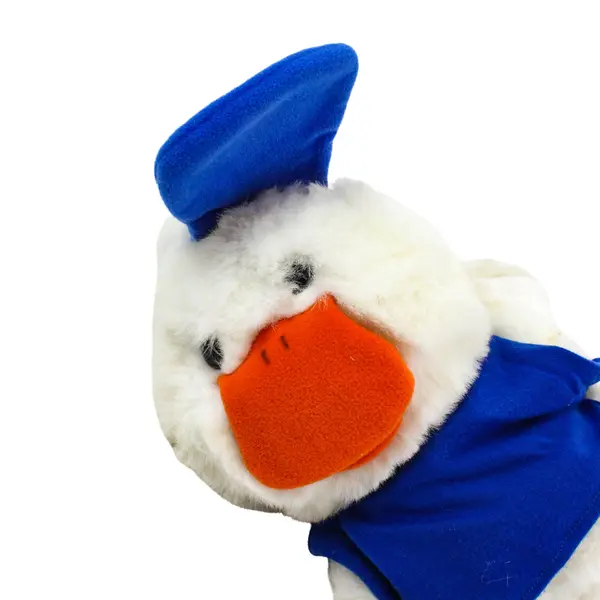 Vintage Suzy's Zoo Jack Quacker Duck Plush White Blue Outfit Cap 16.5"