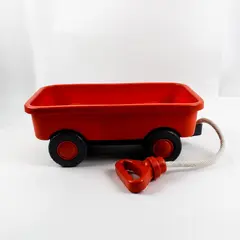 Green Toys Standard Orange Utility Cart Wagon Recycled Plastic