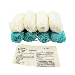 Vintage Herrschners 3707 Carriage Robe Crochet Kit 8 Rolls Instructions