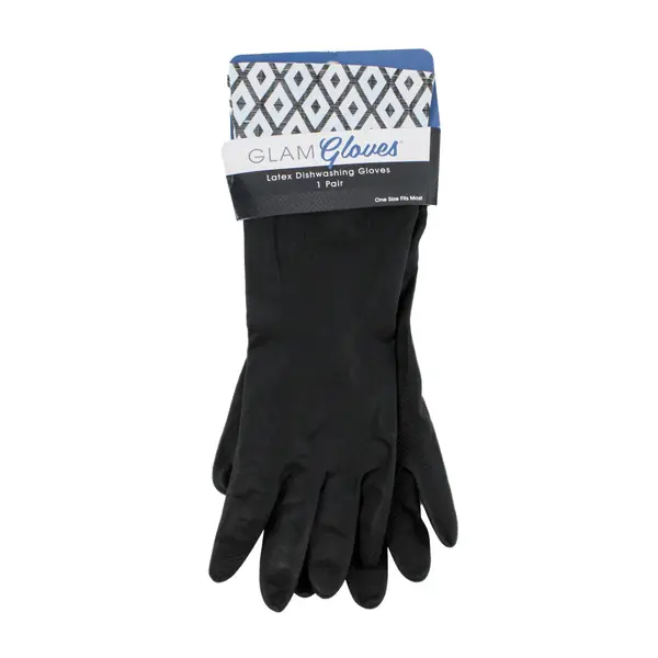 Glam Gloves Latex Dishwashing Gloves Lot of 3