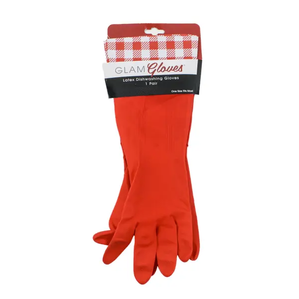Glam Gloves Latex Dishwashing Gloves Lot of 3