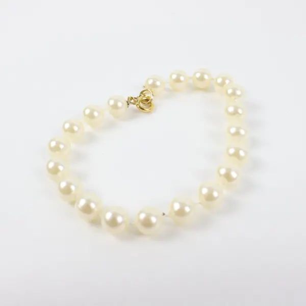 Faux Pearl Earrings & Matching Bracelet Jewelry Set