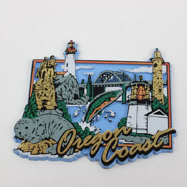 Lot of 5 Mixed Refrigerator Magnets 3 Oregon 1 St Jude God Bless Home