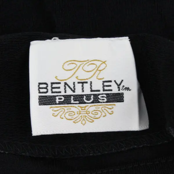 JR Bentley Plus Women's XL Black Short Sleeve Top