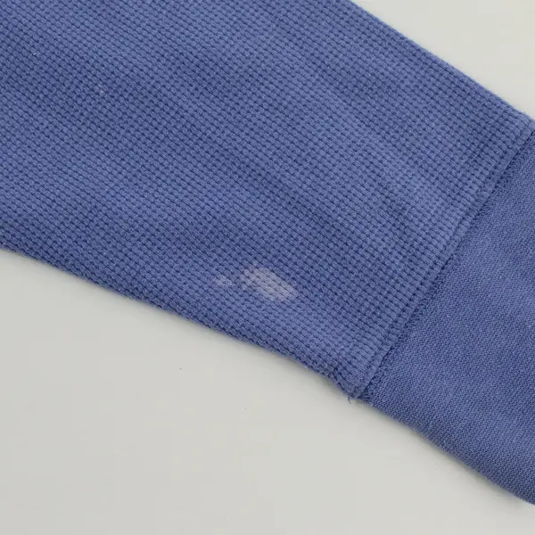 Great Northwest Women's 1X Periwinkle Waffle Knit Long Sleeve Top