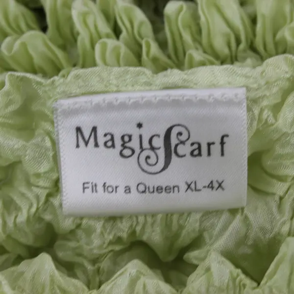 Magic Scarf Women's Popcorn Shirt Pale Lime Green XL-4X