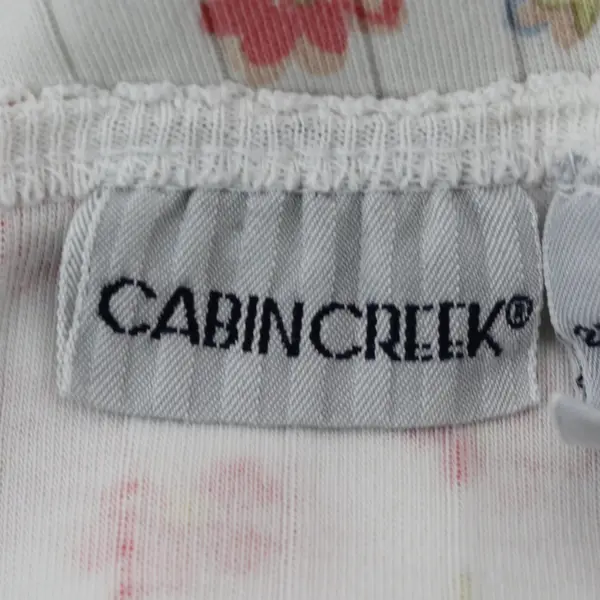 Cabin Creek Women's 2X Ribbed Pajama Top Pink Blue Floral Sleepwear
