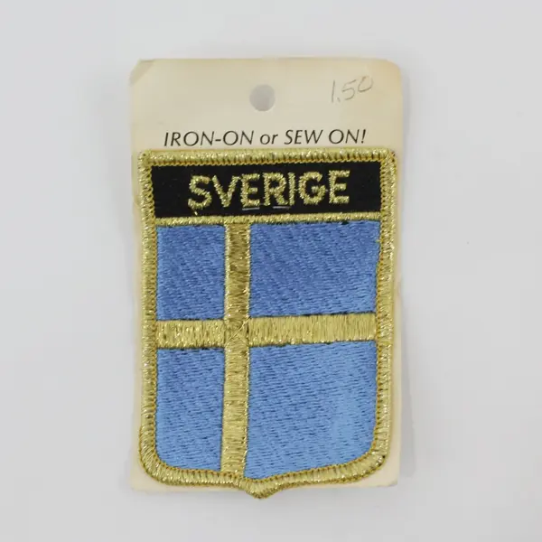 Lot of 9 Sweden Denmark Sverige Iron-On Sew-On Patches