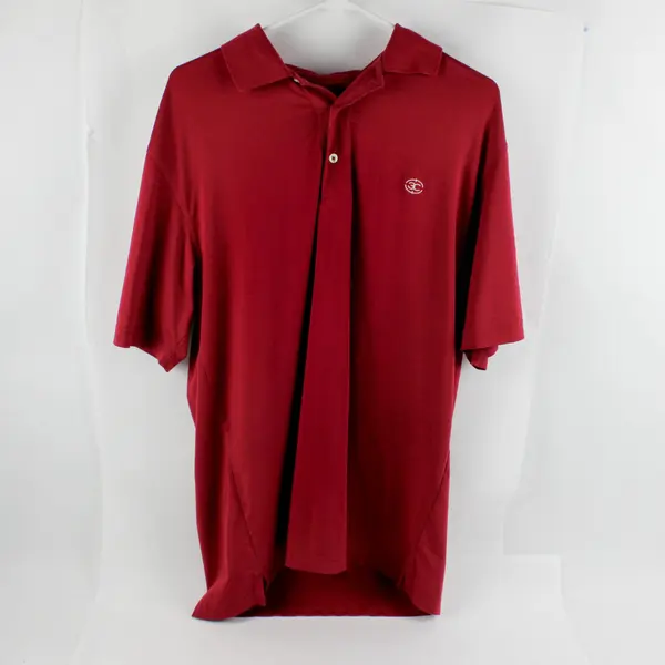 Oxford Golf Super Dry Coolmax Red Short Sleeve Polo Shirt Mens Size S
