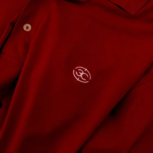 Oxford Golf Super Dry Coolmax Red Short Sleeve Polo Shirt Mens Size S