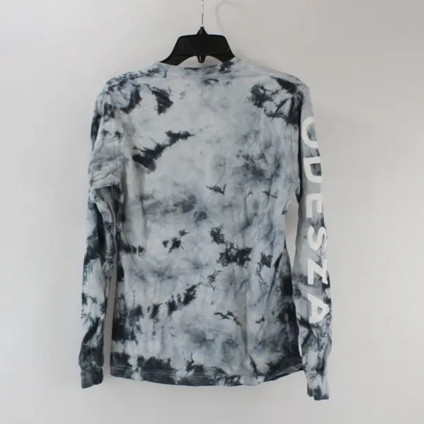 Gildan Odesza Hammer Men's Small Gray Tie-Dye Long Sleeve T-Shirt