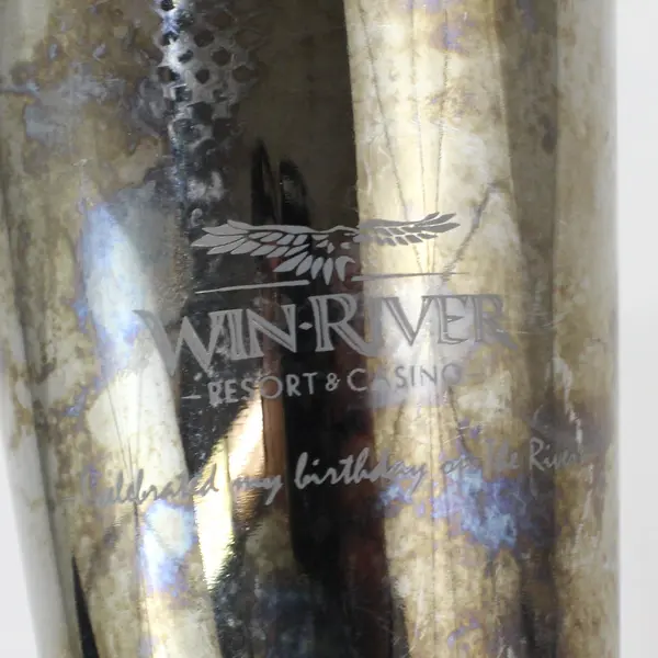 Win-River Resort Casino Birthday Souvenir Glazed Ceramic Tumbler