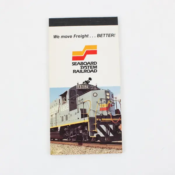 Lot of 7 Seaboard System Railroad Notepads Railroadiana Paper Collectible