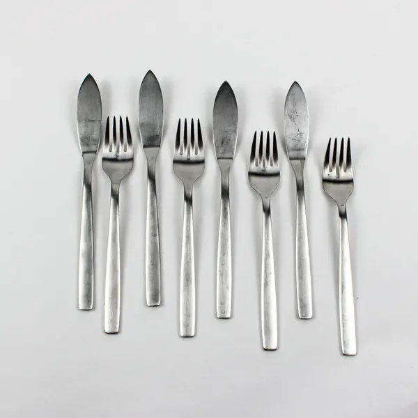 Lot of 8 WMF Cromargan Forks & Knives 4x 7" Forks 4x 8" Knives