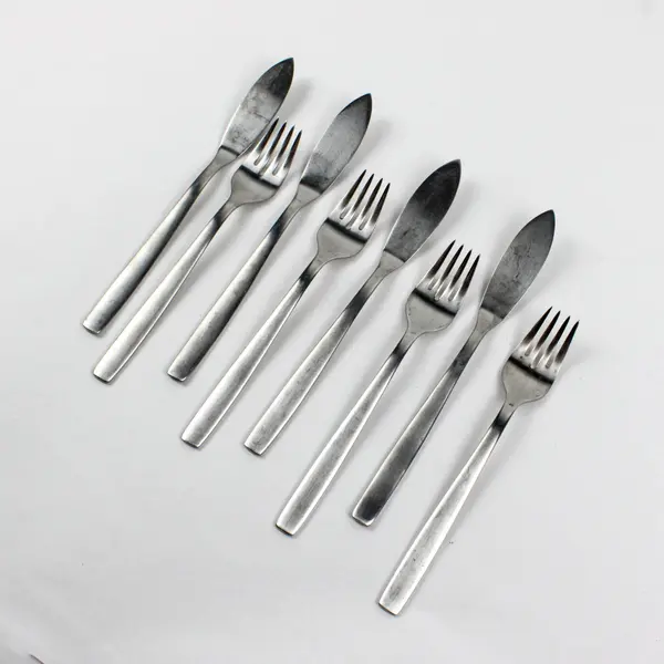 Lot of 8 WMF Cromargan Forks & Knives 4x 7" Forks 4x 8" Knives