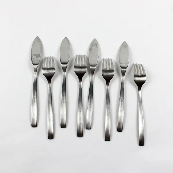 Lot of 8 WMF Cromargan Forks & Knives 4x 7" Forks 4x 8" Knives