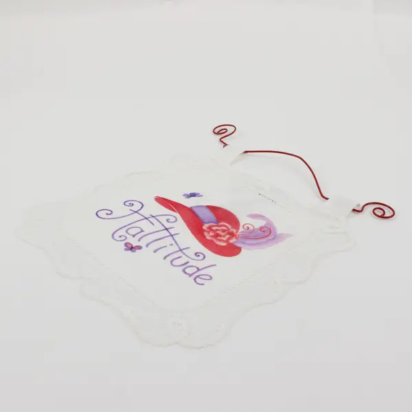Heritage Lace Hattitude Red Hat Lady Wall Hanging Applique 8x9