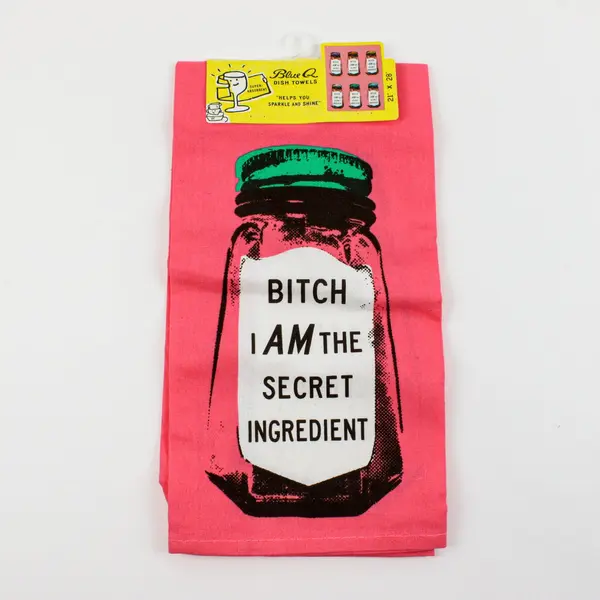 Blue Q Funny Secret Ingredient Kitchen Dish Towel NWT 