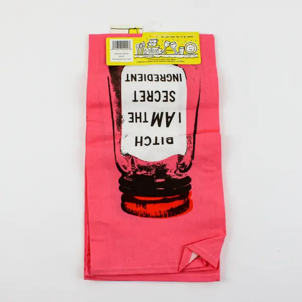 Blue Q Funny Secret Ingredient Kitchen Dish Towel NWT 