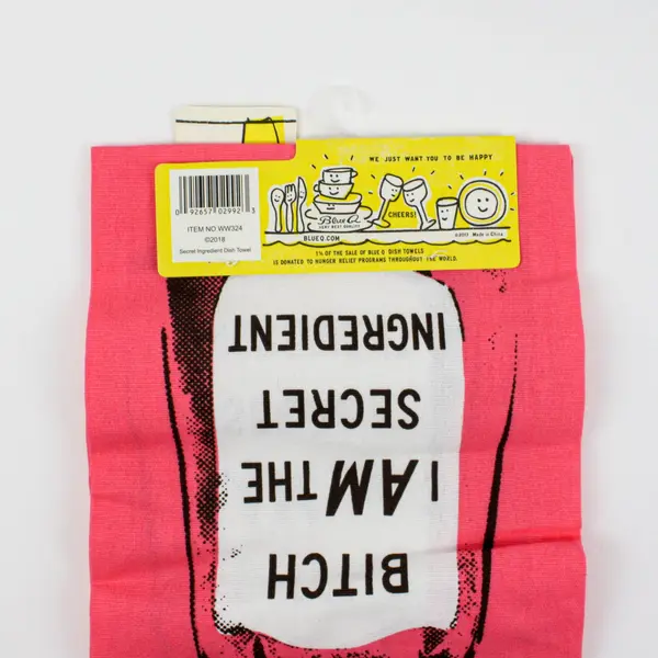 Blue Q Funny Secret Ingredient Kitchen Dish Towel NWT 