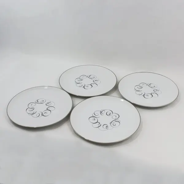 Style House Rhythm Fine China Dinner Plates Set of 4 10.5 in Japan