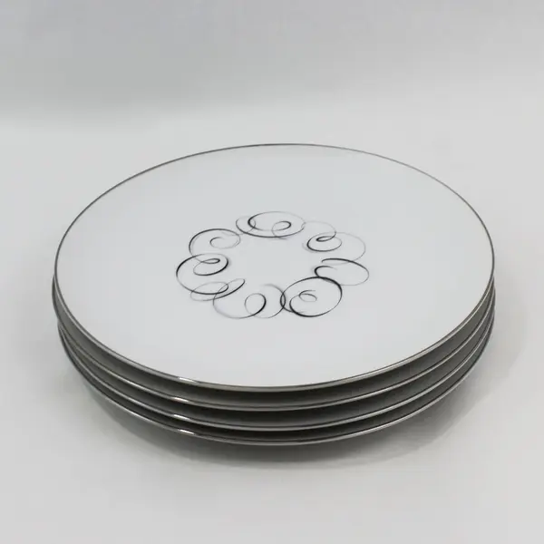 Style House Rhythm Fine China Dinner Plates Set of 4 10.5 in Japan