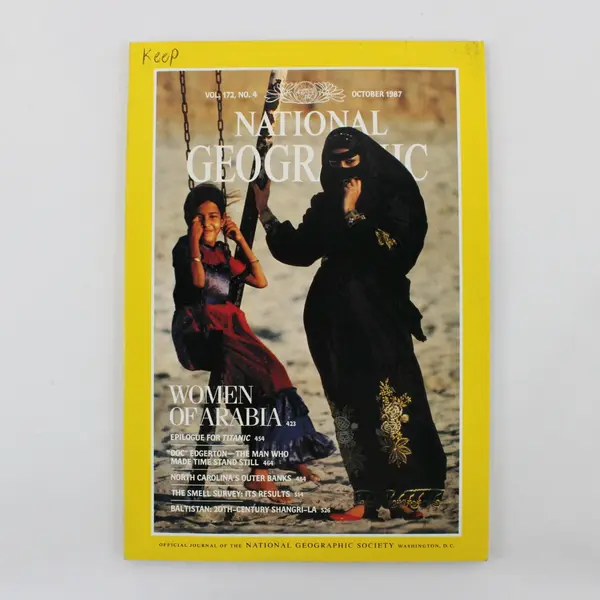 National Geographic Magazine October 1987 Women of Arabia Epilogue For Titanic 